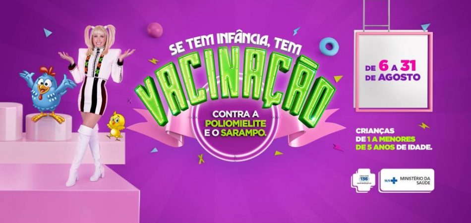 Mais de 11 milhões de crianças devem se vacinar contra a poliomielite e sarampo