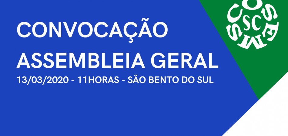 Convocação Assembleia Geral – COSEMS/SC