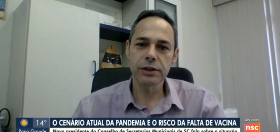 Presidente Daisson Trevisol entrevistado pelo Bom Dia SC | COSEMS/SC Presidente Daisson Trevisol entrevistado pelo Bom Dia SC | COSEMS/SC