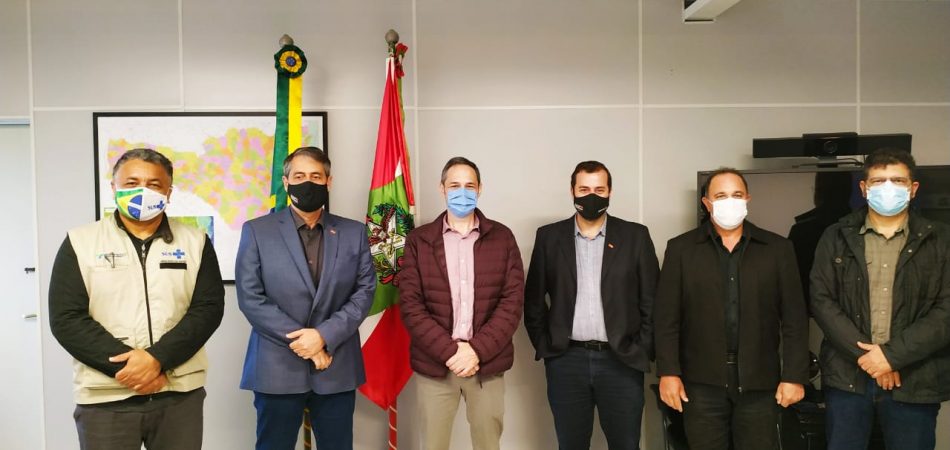 COSEMS/SC em audiência com o Secretário de Estado Dr. André Motta Ribeiro