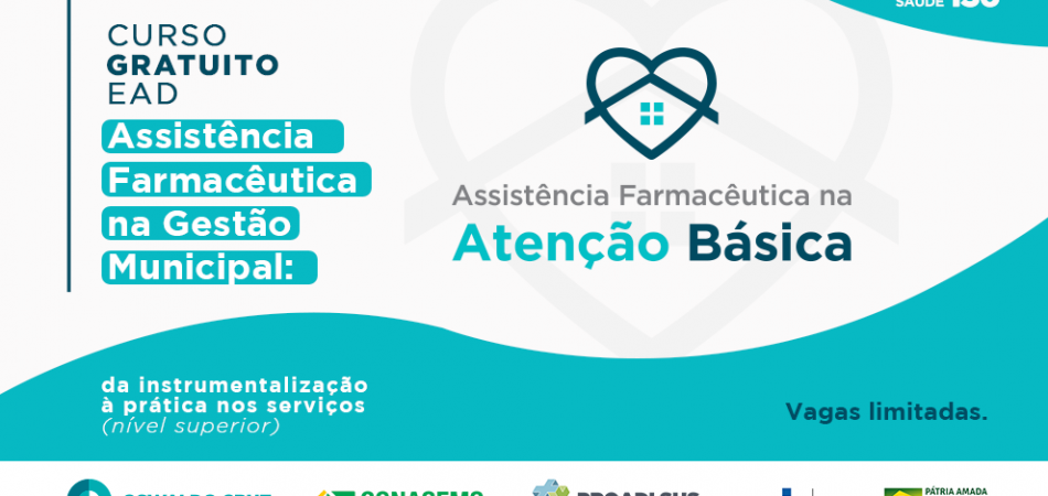 Inscrições abertas: Curso de Assistência Farmacêutica na Gestão Municipal do SUS