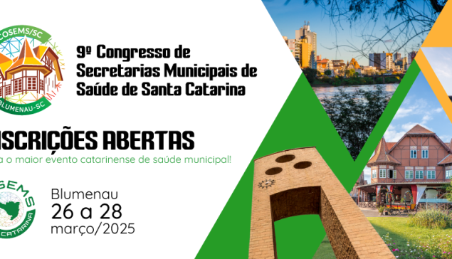Confira a programação do 9º Congresso de Secretarias Municipais de SC